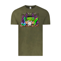 Vintage Olive Joy Halloween Gnome Vintage Tee - CowhideDigitalArt