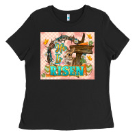 Black Easter Day He is risen 20oz skinny Ladies Tee - LillyAllenDesigns