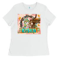 White Easter Day He is risen 20oz skinny Ladies Tee - LillyAllenDesigns