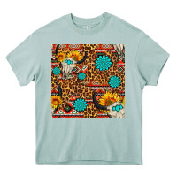 Arona western aztec bull skull seamless pattern Heavy Core Tee - FaDigitalArtStudio