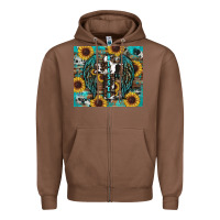 Chestnut western blessed sunflower's Zipper Hoodie - RanaPortraitStore