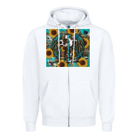 White western blessed sunflower's Zipper Hoodie - RanaPortraitStore