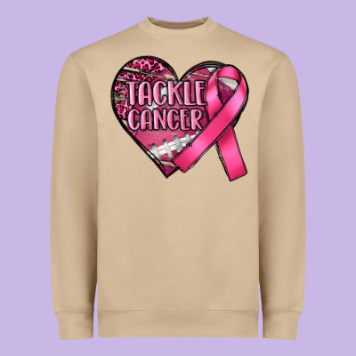Tackle Cancer Heavyweight Sweatshirt Designed By Ranaportraitstore
