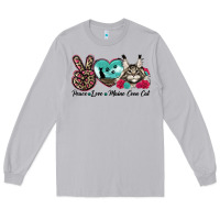 Moon Dust peace love maine coon cat Long Sleeve Tee - LillyAllenDesigns