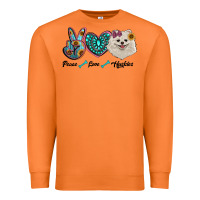 Carrot peace love pomeranian Premium Sweatshirt - RanaPortraitStore