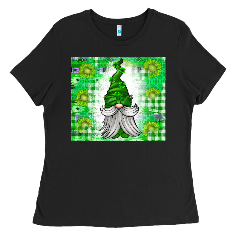 St. Patricks Day Gnome Ladies Tee by CowhideDigitalArt | Teevron