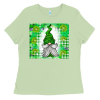 Matcha St. Patricks Day Gnome Ladies Tee - CowhideDigitalArt
