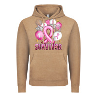 Vintage Coffee Balloons cancer ribbon survivor Vintage Hoodie - Artiststas