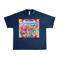 Navy summer vibes with sweet tea Urban Heavy Tee - CowhideDigitalArt