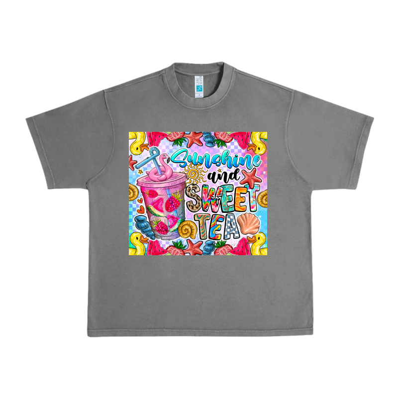 Summer Vibes With Sweet Tea Urban Heavy Tee by CowhideDigitalArt | Teevron