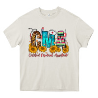 Cream CMA Certified Medical Assistant Heavy Core Tee - FaDigitalArtStudio