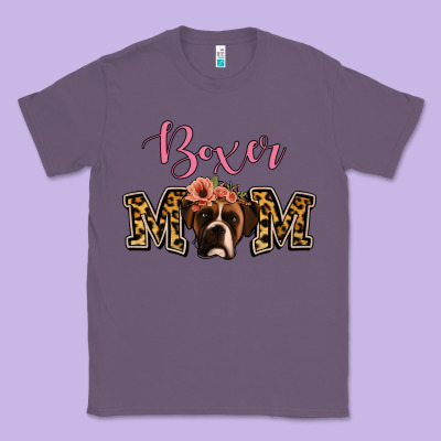 Boxer Mom Classic Tee Designed By Jasminsmagicworld