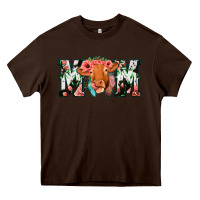 Chocolate Brown Cow Mom Heavy Core Tee - Jasminsmagicworld