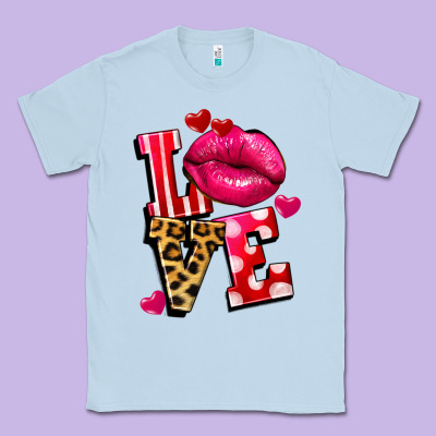 Western Love Lips Classic Tee Designed By Fadigitalartstudio