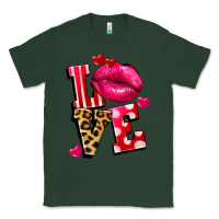 Sports Green Western love lips Classic Tee - FaDigitalArtStudio