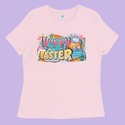 Happy Easter Ladies Tee Designed By Lillyallendesigns