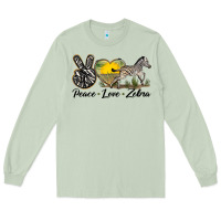 Matcha peace love zebra Long Sleeve Tee - LillyAllenDesigns