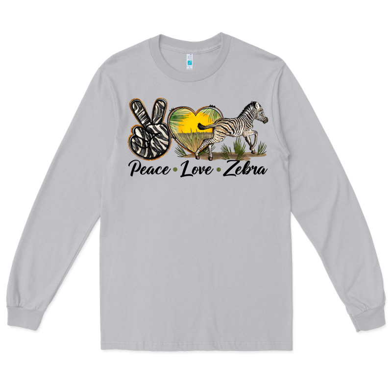 Peace Love Zebra Long Sleeve Tee by LillyAllenDesigns | Teevron