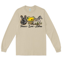 Mushroom peace love zebra Long Sleeve Tee - LillyAllenDesigns