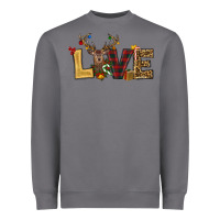 Storm christmas reindeer love Heavyweight Sweatshirt - RanaPortraitStore