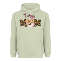 Matcha Corgi Mom Heavyweight Hoodie - Jasminsmagicworld