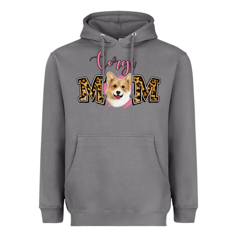 Corgi Mom Heavyweight Hoodie by Jasminsmagicworld | Teevron