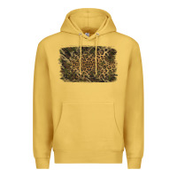 Antique Gold Camouflage Leopard Background Premium Hoodie - Jasminsmagicworld