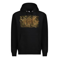 Black Camouflage Leopard Background Premium Hoodie - Jasminsmagicworld