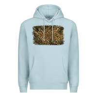 Blue Mist Camouflage Leopard Background Premium Hoodie - Jasminsmagicworld