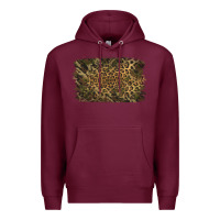 Burgundy Camouflage Leopard Background Premium Hoodie - Jasminsmagicworld