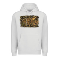 Dove Grey Camouflage Leopard Background Premium Hoodie - Jasminsmagicworld