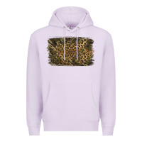 Lilac Camouflage Leopard Background Premium Hoodie - Jasminsmagicworld