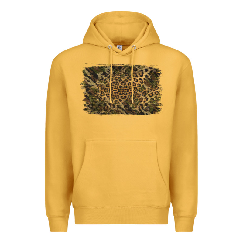 Camouflage Leopard Background Premium Hoodie by Jasminsmagicworld | Teevron