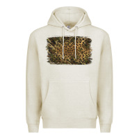 Oatmeal Heather Camouflage Leopard Background Premium Hoodie - Jasminsmagicworld