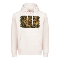 Pale Pink Camouflage Leopard Background Premium Hoodie - Jasminsmagicworld