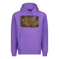 Purple Camouflage Leopard Background Premium Hoodie - Jasminsmagicworld