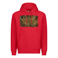 Red Camouflage Leopard Background Premium Hoodie - Jasminsmagicworld