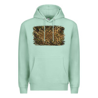 Seafoam Camouflage Leopard Background Premium Hoodie - Jasminsmagicworld