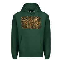 Sports Green Camouflage Leopard Background Premium Hoodie - Jasminsmagicworld