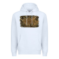 White Camouflage Leopard Background Premium Hoodie - Jasminsmagicworld