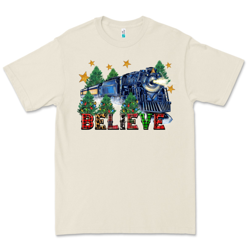 Believe Polar Express Christmas Trees Premium Tee by FaDigitalArtStudio | Teevron
