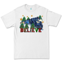 White believe polar express christmas trees Premium Tee - FaDigitalArtStudio