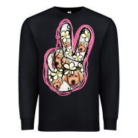 Black Jack Russel Peace Sign Premium Sweatshirt - Jasminsmagicworld