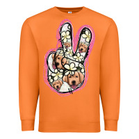 Carrot Jack Russel Peace Sign Premium Sweatshirt - Jasminsmagicworld