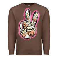 Chestnut Jack Russel Peace Sign Premium Sweatshirt - Jasminsmagicworld