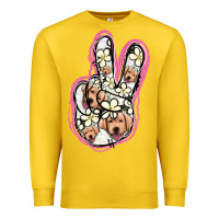 Lemon Jack Russel Peace Sign Premium Sweatshirt - Jasminsmagicworld