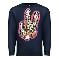 Navy Jack Russel Peace Sign Premium Sweatshirt - Jasminsmagicworld