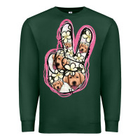 Sports Green Jack Russel Peace Sign Premium Sweatshirt - Jasminsmagicworld