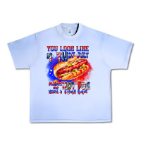 Grape Ice You Look Like 4th of july makes me hot dog want a Urban Heavy Tee - CowhideDigitalArt