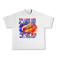 Lunar Rock You Look Like 4th of july makes me hot dog want a Urban Heavy Tee - CowhideDigitalArt